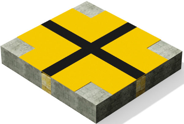 3D-rendering av hur Migupren tätduk för takläggare fungerar när den överlappar