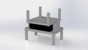 Lasto block deformationslager 3D-rendering