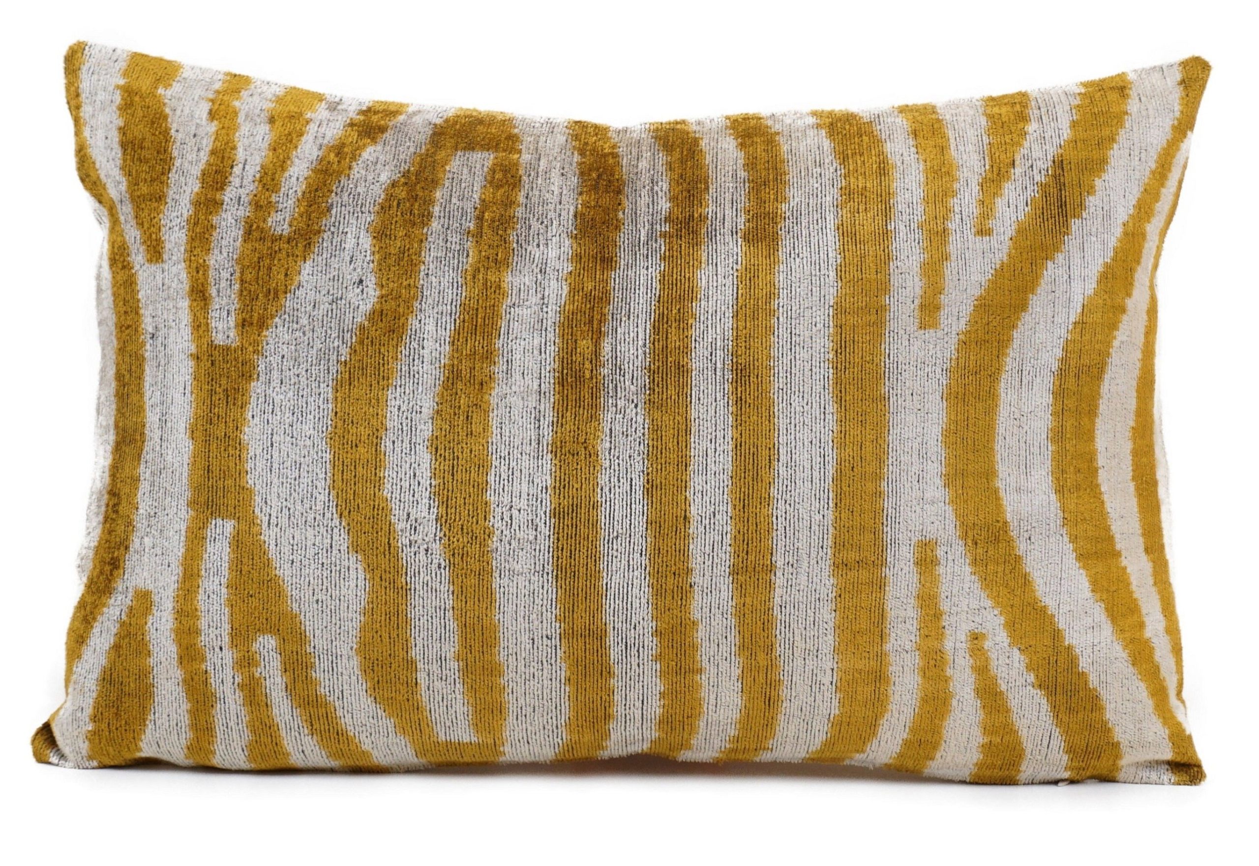 Ikat Silk/velvet kudde