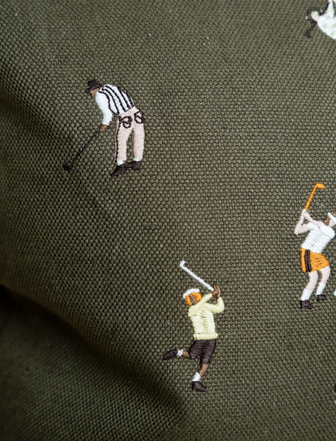 Golfers Broderat Kuddfodral - Bild 3