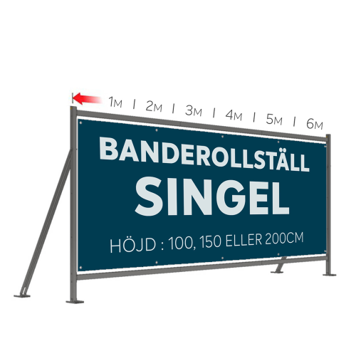 Banderollställ Singel