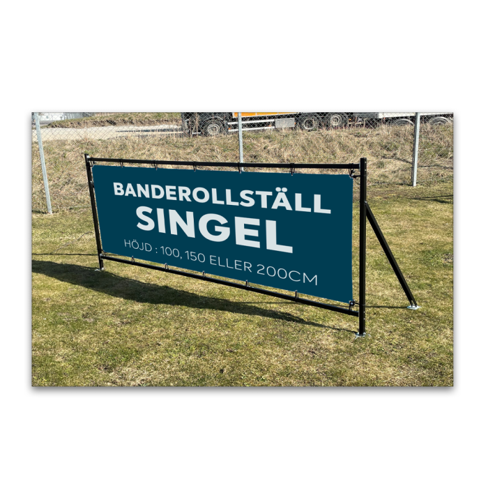 Bannerstativ Enkelt eksempel