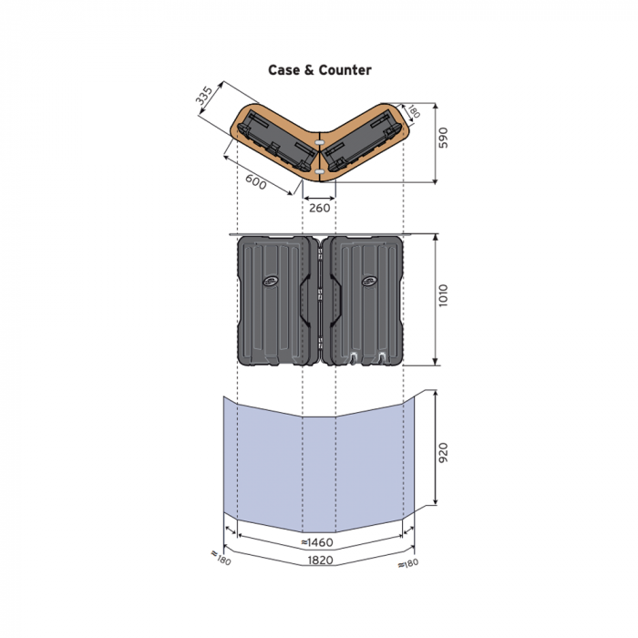 Case & counter skiss