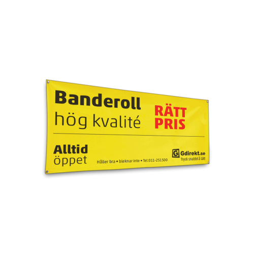 Banderoll i egen storlek