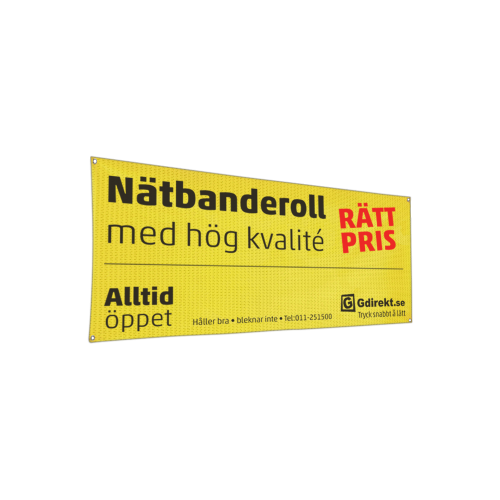 Nätbanderoll, meshbanderoll eller hålad banderoll