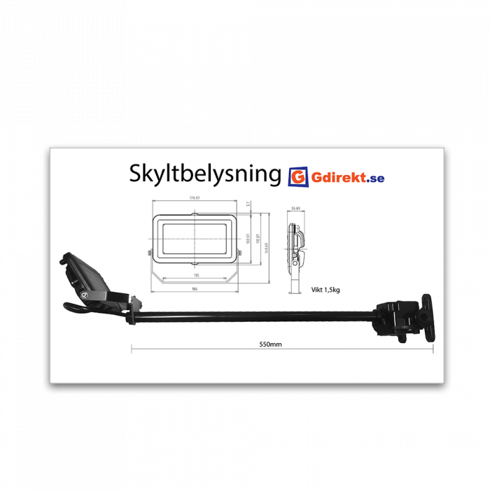 Skylbelysning skiss